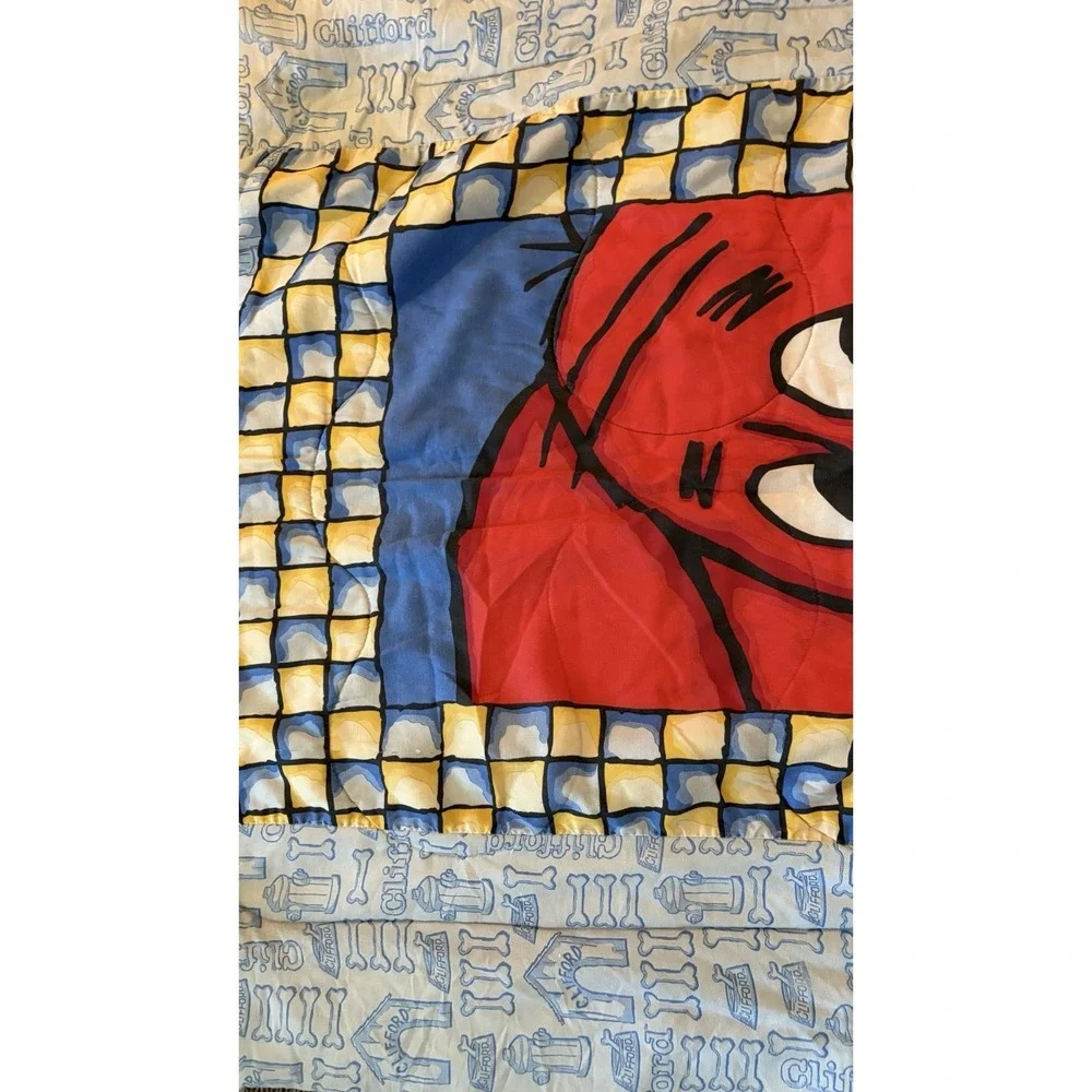 Vintage Y2K Clifford The Big Red Dog Twin Kids Comforter Blanket Reversible 90s